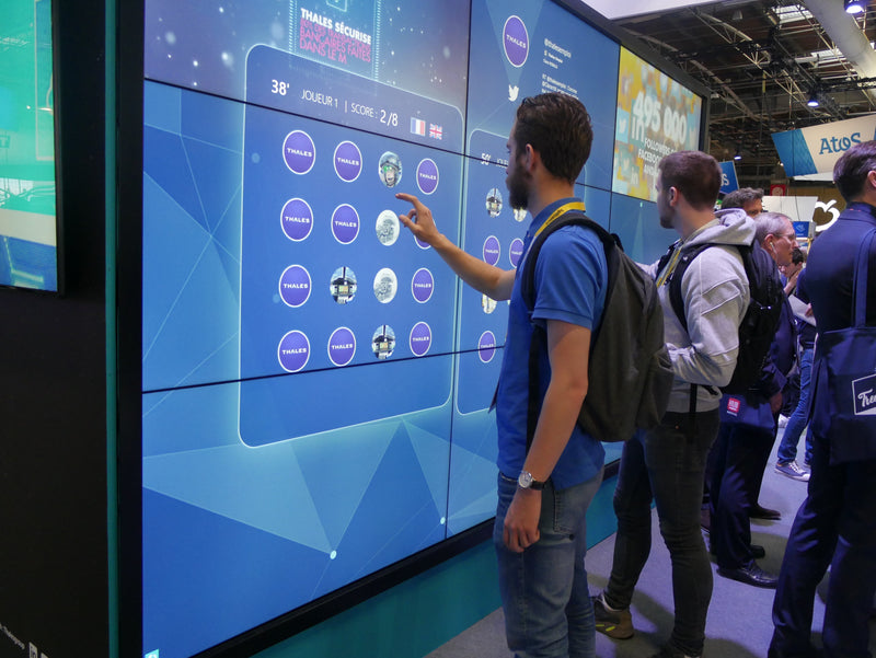 Ecran tactile géant et photobooth avec Thales sur Vivatech