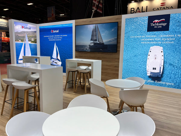 Location et installation d'un grand écran professionnel au salon Nautique