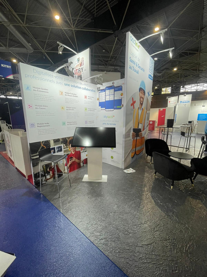 Application jeu interactif et borne sur le salon Preventica