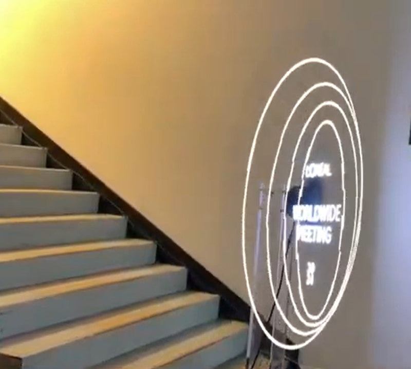 Hélice holographique et animation 3D