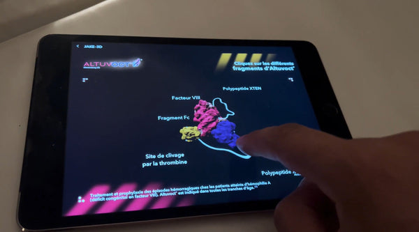 Adaptation tablette d'une application de découverte 3D développée par nos équipes