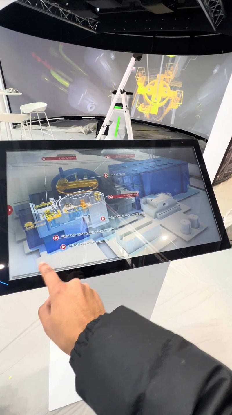 Superbe 3D mise en avant avec ces bornes lors d'un salon