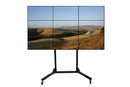Location Murs d'écrans 46'' 3x3 - pied sur roulettes