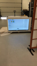 Location boxe écran transparent tactile 55''