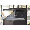 Hologramme pyramide 3 faces - 103 cm