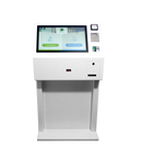 Borne tactile terminal de paiement et lecteur de carte, lecteur NFC intégré format paysage 